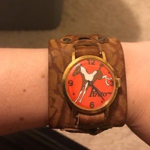 Vintage Ford Pinto Watch Leather Strap Band